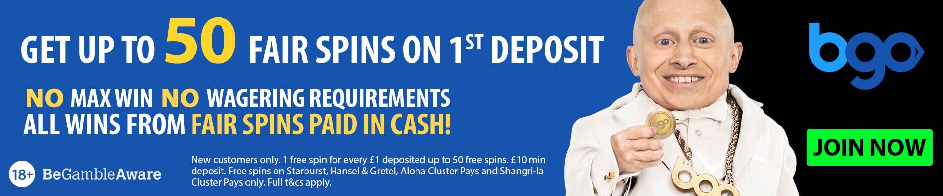 bgo free spins on starburst